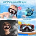 thumbnail image 2 of Berallo Snorkel Diving Mask Anti-Fog Anti-Leak Tempered Glass for Kids 4-17 Age, 1 Count (Red), 2 of 7