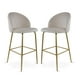 thumbnail image 1 of Sillas Altas Zurich Mirel Banco Desayunador Tapizado 2 Piezas Beige, 1 of 6