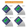 thumbnail image 2 of Digital Angle Finder Bevel Gauge Protractor Inclinometer Digital Level Box Measurement Tool ,Water-Proof & Dust Resistant, 2 of 6