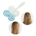 thumbnail image 6 of Unique Bargains 1 Pc Gradual Four-leaf Clovers Hollow Comb Hair Brush Blue ABS, 6 of 6