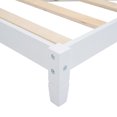 thumbnail image 3 of Llinc Store Full Size Wood Daybed Modern Sofa Bed Frame with Guardrail, White, Full Size, 3 of 10
