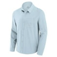 thumbnail image 2 of Men's Fanatics Light Blue Detroit Lions Front Office Long Sleeve Button-Up Shirt, 2 of 3