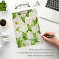 thumbnail image 4 of FMSHPON Beautiful White Tulip Flower Clipboard Hardboard Wood Nursing Clip Board and Pull for Standard A4 Letter 13x9 inches, 4 of 7