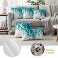 thumbnail image 6 of Eucalyptus Leaves Outdoor Waterproof Pillow Covers, Green Botanical Plants Watercolor Decorative Square Throw Pillowcase Sofa Cushion Sham for Patio/Couch/Chair, 16"x16" 2 Pack, 6 of 8