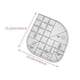 thumbnail image 3 of Regla de corte de esquina curvada para coser y acolchar | Plantilla de acrílico transparente para patchwork | Marcas de 45° 90° | Antideslizante | 15,24 x 15,24 cm | 1 pieza, 3 of 8