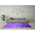 thumbnail image 3 of Ahgly Company Indoor Square Oriental Purple Industrial Area Rugs, 8' Square, 3 of 4