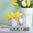 thumbnail image 2 of CHALKART Easter Bunny Table Decor Happy Easter Bunny Eggs Tabletop Ornaments Cute Spring Rabbit Statue Centerpieces Decor for Party Home Holiday Decoration, 2 of 5