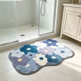 thumbnail image 6 of Antqov Bath Mat, 16x24" Soft Cute Bathroom Rugs Non Slip Washable Colorful Flower Bathroom Mat for Indoor Home Bathroom Floor, 6 of 6