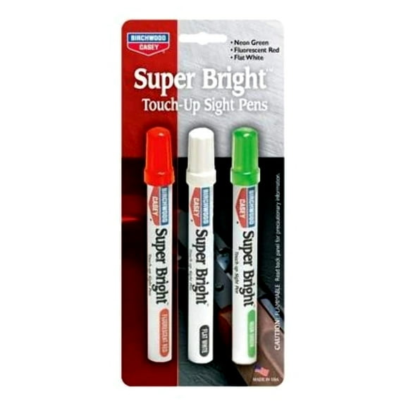 Birchwood Casey Super Bright Pen Kit, Chisel Point, 0.5 mm, Assorted Colors Ink, 3 Count