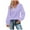 Purple, variant on Womens T Shirts Tops Long Sleeved V-Neck Sweater Solid Color Womens Golf Shirt,Purple,2XL