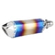 thumbnail image 2 of Silenciador trasero Universal Ticfox Acero inoxidable para motocicleta tubo de escape 51mm color azul brillante, 2 of 9