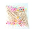thumbnail image 1 of 100 Pcs Cocktail Picks Colorful Ball Decorative Toothpicks For Cake Fruit E3D8, 1 of 9