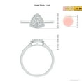 thumbnail image 4 of ANGARA Natural Trillion Composite Diamond Halo Ring in 14K White Gold for Women (Size-3mm| Color-G| Clarity-VS2) | April Birthstone, Anniversary, Jewelry Gift for Women | Natural Diamond Ring, 4 of 8