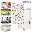 thumbnail image 6 of Yayeee 100% Cotton Hand Towels for Bathroom 16" x 28" Soft Absorbent Kitchen Towel, Retro Triangles, 6 of 7