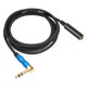 thumbnail image 4 of Right Angle 6.35mm TRS Stereo Male to Female Audio Cable,30cm, 4 of 5