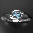 thumbnail image 3 of Guardurnaity Anillo de dedo de moda para mujer, anillo de aleación con gema, anillo para mujer, anillo de gema sintética, joyería Ropa, zapatos y accesorios Miscelánea, 3 of 6