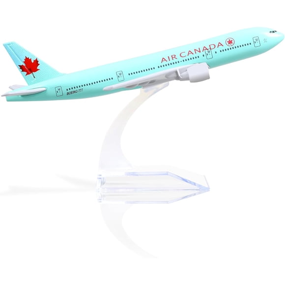 NUOTIE 1/400 Canada Boeing 777 Diecast Metal Model Airplane with Stand, Classic Aviation Gift or Desktop Display Decoration