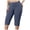 Navy, variant on mgoYE Women's and Plus-Size Knee-Length Leggings Yoga Shorts for Ladies Indoor Outdoor Clothes(Khaki,4XL)