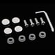 thumbnail image 1 of Tornillos para marco de placa de matrícula de acero + Juego de tornillos planas cromadas Plata Sharpla Juego de tornillos para marco de placa de matrícula, 1 of 8
