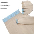 thumbnail image 5 of SEGO 20pcs Human Hair Extensions Tape in Balayage Chocolate Brown Natural Hair Extensions Tape in Real Hair Straight 12-24 inch, 5 of 8