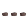 thumbnail image 3 of relayinert Storage Container For Organization And Sturdy Rope Handle Foldable Storage Box brown 31*21*13 3Set, 3 of 6