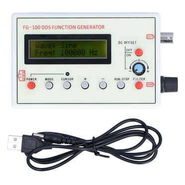 DDS Functional Signal Generator Sine/Square/Sawtooth Triangle Wave FG‑100 1HZ‑500KHZ DC 3.5‑10V