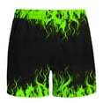 thumbnail image 5 of OWMEOT 3D Graphic Mens Swim Trunks Summer Flame Print Bathing Suits Stretchy Quick Dry Beach Shorts 5 Inch Drawstring Board Shorts, 5 of 5