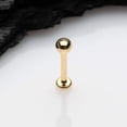 thumbnail image 2 of Golden Basic Ball Top Threadless Push-In Steel Labret, 2 of 4