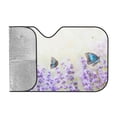 thumbnail image 2 of Kdxio Lavender and Butterfly Print Windshield Sun Shade, Foldable Sun Blocker for Car,Truck,SUV Automotive Interior Sun Protection,Reflective Shade for Front Windshield(Medium), 2 of 7