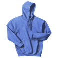 thumbnail image 5 of Gildan Heavy Blend Fleece Hooded Sweatshirt, Soft Pullover Pocket Hoodie, Heather Deep Royal, 2XL, 5 of 5