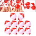thumbnail image 1 of 10 piezas de bobbers , ABS duro, flotadores a presión, rojo y , botón pulsador, bobbers , corchos a granel, ki 50mm 10 piezas Macarena Corcho de pesca, 1 of 8