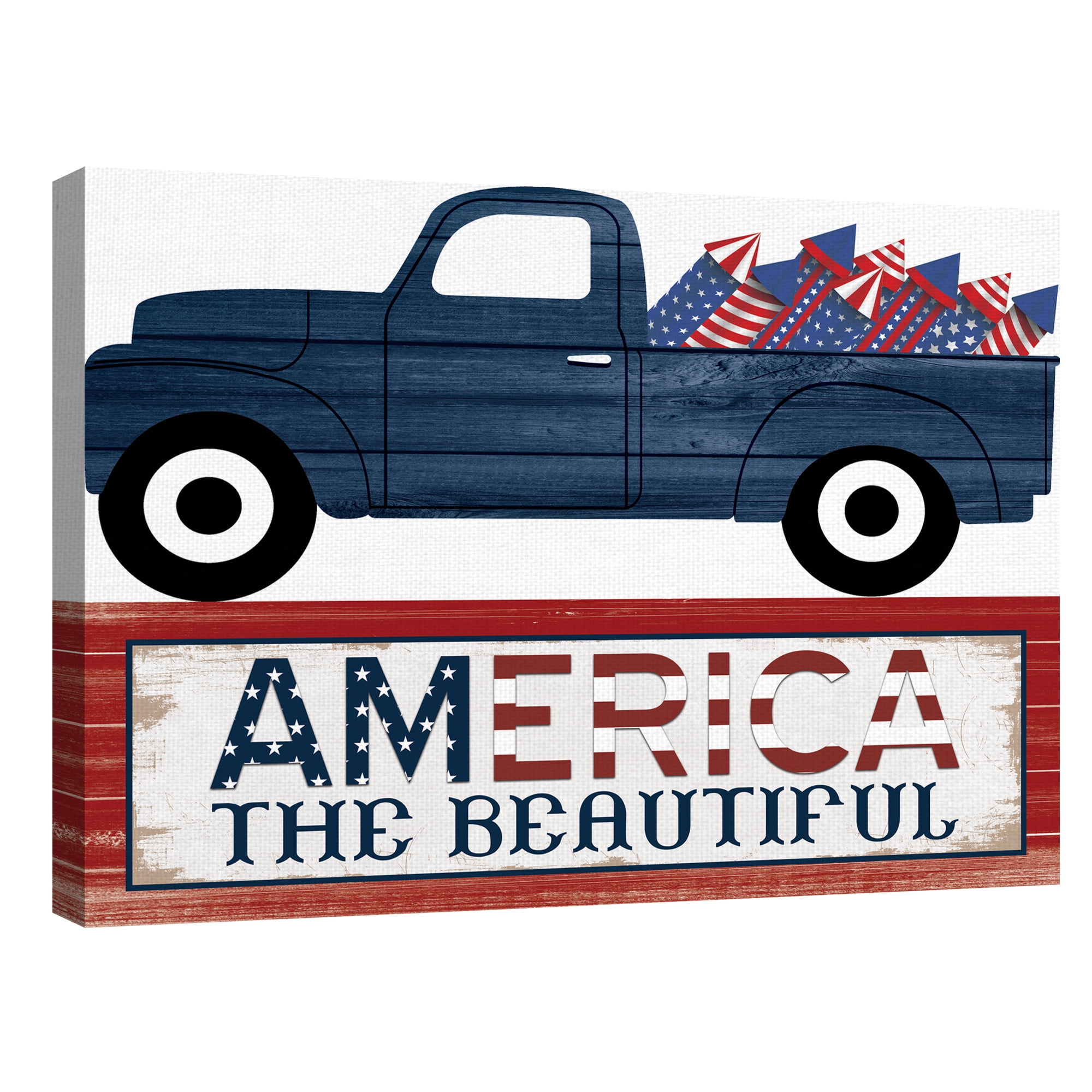 American Truck by Willowbrook Fine Art Canvas Art