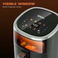 thumbnail image 5 of WHALL 4QT Air Fryer Oven, 8-in-1 Preset Menus, LED Smart Touchscreen, Reduce 85% Fat,1200W, 5 of 9