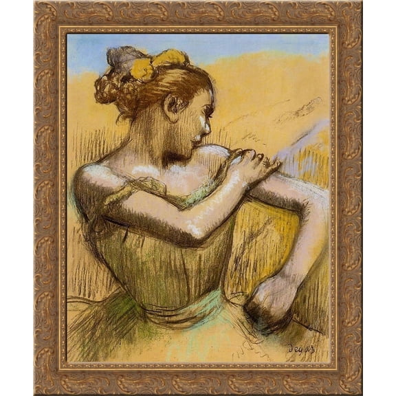 Torso of a Dancer 24x20 Gold Ornate Wood Framed Canvas Art by Edgar Degas