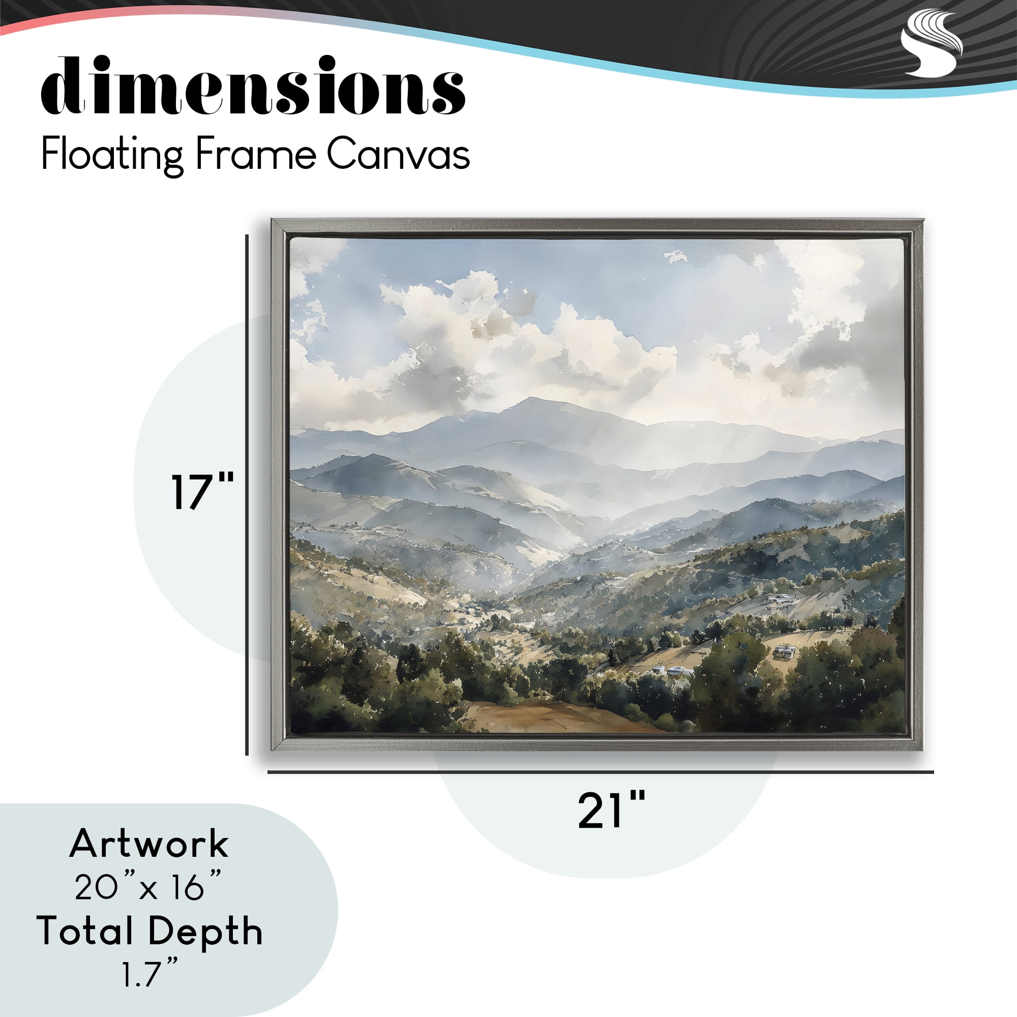 Stupell Industries Everything Under The Sun Gray Framed Floater Canvas Wall Art, design by Franklyn Gregory