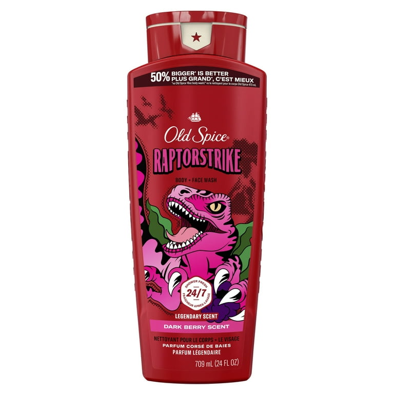 Old Spice Body Wash for Men, Raptorstrike, Long Lasting Lather