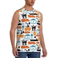 thumbnail image 2 of Kdxio Industrial Transportations for Men's Muscle T-shirt,Sleeveless for Workout Running Athletic Gym Lounge Casual, 2 of 7