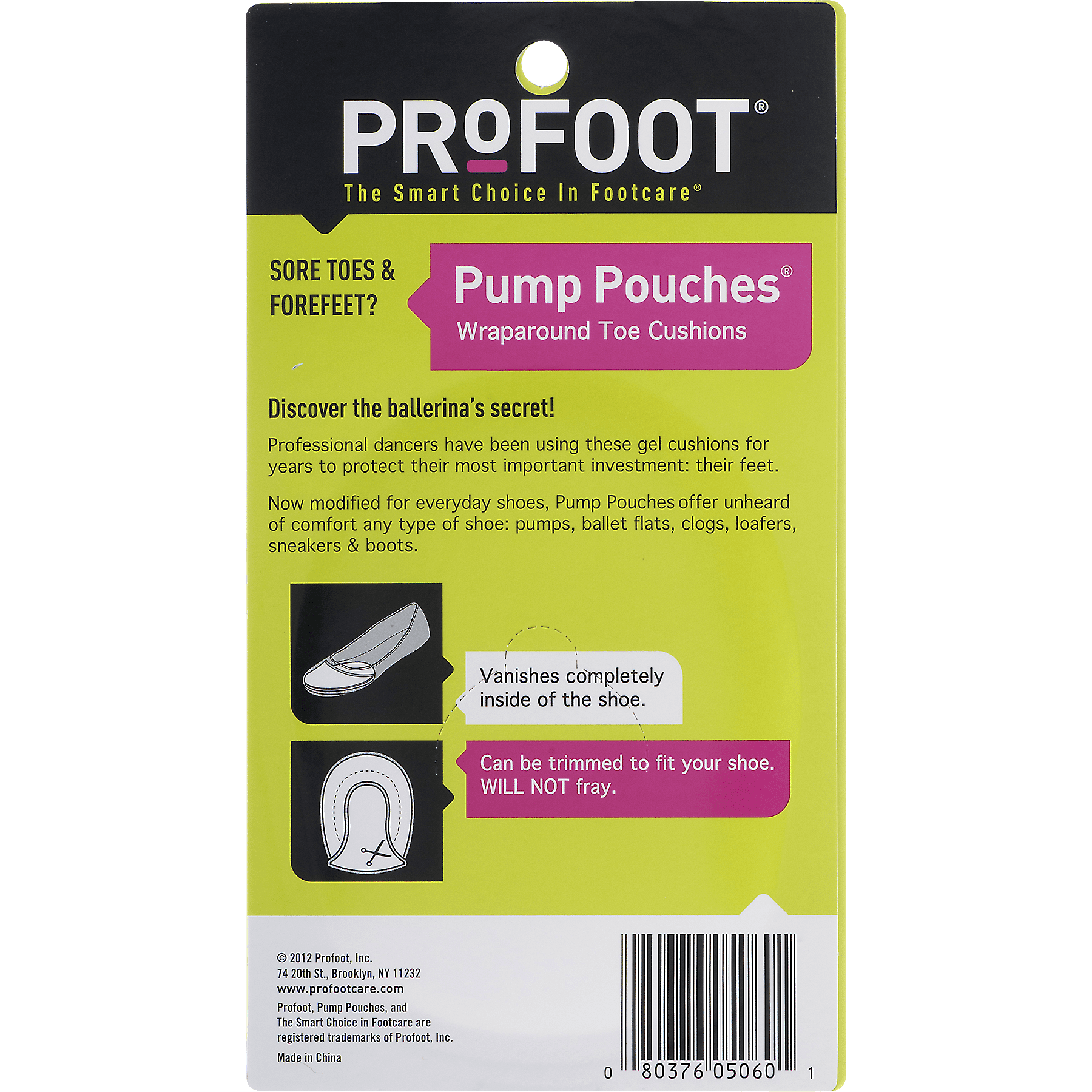 profoot toe pouches