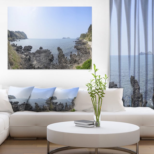 Landscape of Olle Walking Path - Oversized Beach Canvas Artwork