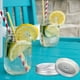 thumbnail image 3 of 2pcs Mason Jar Tapa de paja Tapa de acero inoxidable Ledos de frascos con agujeros de paja, 3 of 5