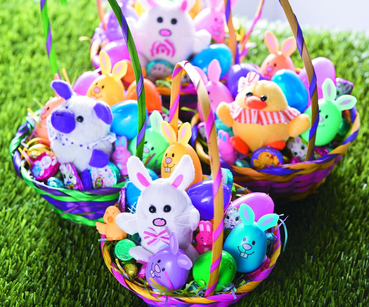 Fun Express Pastel Bunny Shaped Easter Eggs, Egg Hunt, Basket Stuffers, Party Supplies, 12 Pieces, 3.5"