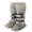 Gray, variant on Knee High Boots for Women Faux Fur Lined Buckle Decor Flat Heel Winter Warm Boots