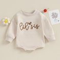 thumbnail image 2 of YDFCWXW Toddler Baby Girl Clothes Long Sleeve Pullover Sweatshirt Romper Winter Outfits (Beige, 12-18 Months), 2 of 5