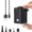 Blacl, variant on Portable Air Pump, 1600mh Battery Capacity with USB Cable, Rechargeable, for Inflating Pool Floats, Toys, Outdoor Air Beds, Vacuum Storage Bags, and Also Supports Deflation.