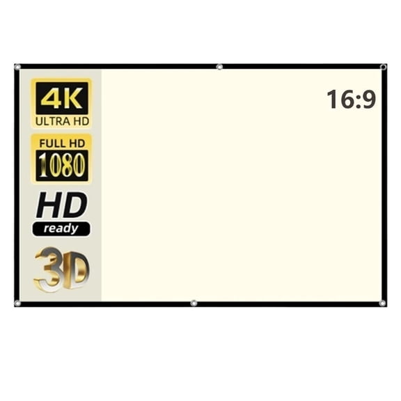 Projection Screen White Grid Anti-Light 160 ° Viewing Angle Reflective ,Wrinkle-Free