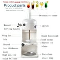 thumbnail image 2 of Commercial Ice Shaver 350W 198lbs/h Electric Snow Cone Maker with Adjustable Ice Texture Ice Crusher Smoothie Machine Slush Machine Ice Cream Smooth Cocktail 110V, 2 of 11