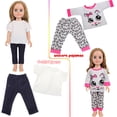 thumbnail image 6 of 7-Piece 18 Inch Doll Clothes and Shoes Set, 5 Fashion Outfits & 2 Pairs of Shoes, Compatible with American Dolls & Most 18" Dolls, 6 of 9