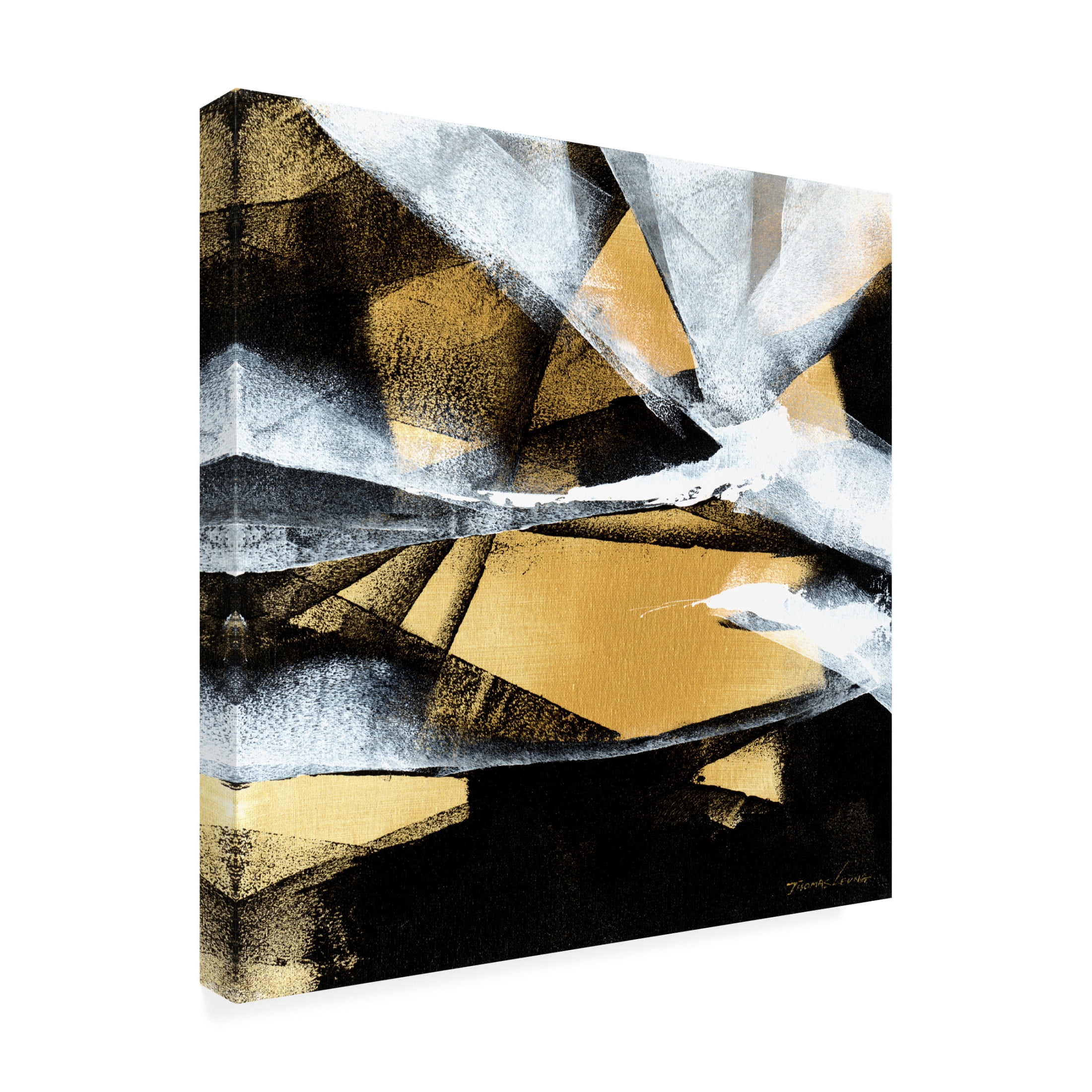 Canvas Wall Art - Thomas Leung 'Wave 8' Wall Art for Living Room, Bedroom, or Office Décor by Trademark Fine Art - 18 x 18 Inches