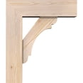 thumbnail image 3 of Ekena Millwork 7 1/2"W x 24"D x 28"H Olympic Block Smooth Bracket w/ Offset Brace, Douglas Fir, 3 of 25