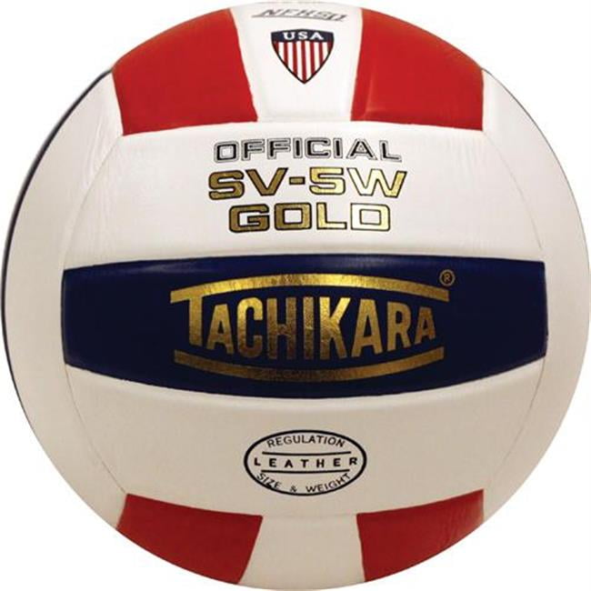 Tachikara SV5W Gold Leather Volleyball RwB